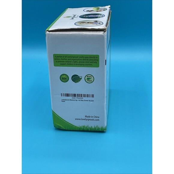 Baby Boy Milestone Blocks for Nursery Decor Lovely Sprouts Brand - Picture 3 of 8